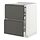 METOD/MAXIMERA - bc w pull-out work surface/3drw, white/Voxtorp dark grey | IKEA Taiwan Online - PE832466_S1