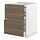 METOD/MAXIMERA - bc w pull-out work surface/3drw, white/Voxtorp walnut effect | IKEA Taiwan Online - PE832469_S1