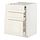 METOD/MAXIMERA - bc w pull-out work surface/3drw, white/Bodbyn off-white | IKEA Taiwan Online - PE832557_S1