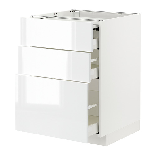 METOD/MAXIMERA - bc w pull-out work surface/3drw, white/Ringhult white | IKEA Taiwan Online - PE832498_S4