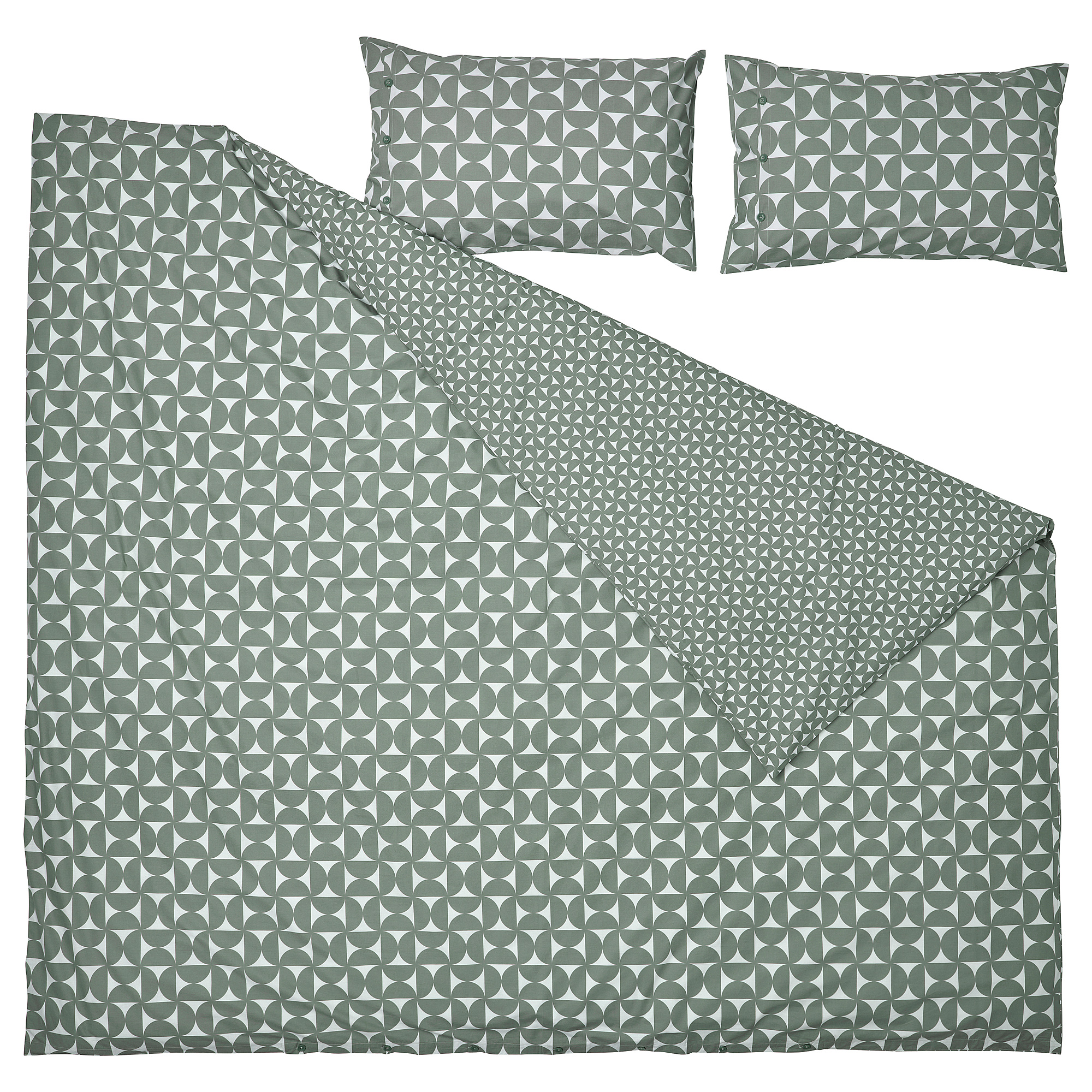 ÄNGSNEJLIKA duvet cover and 2 pillowcases