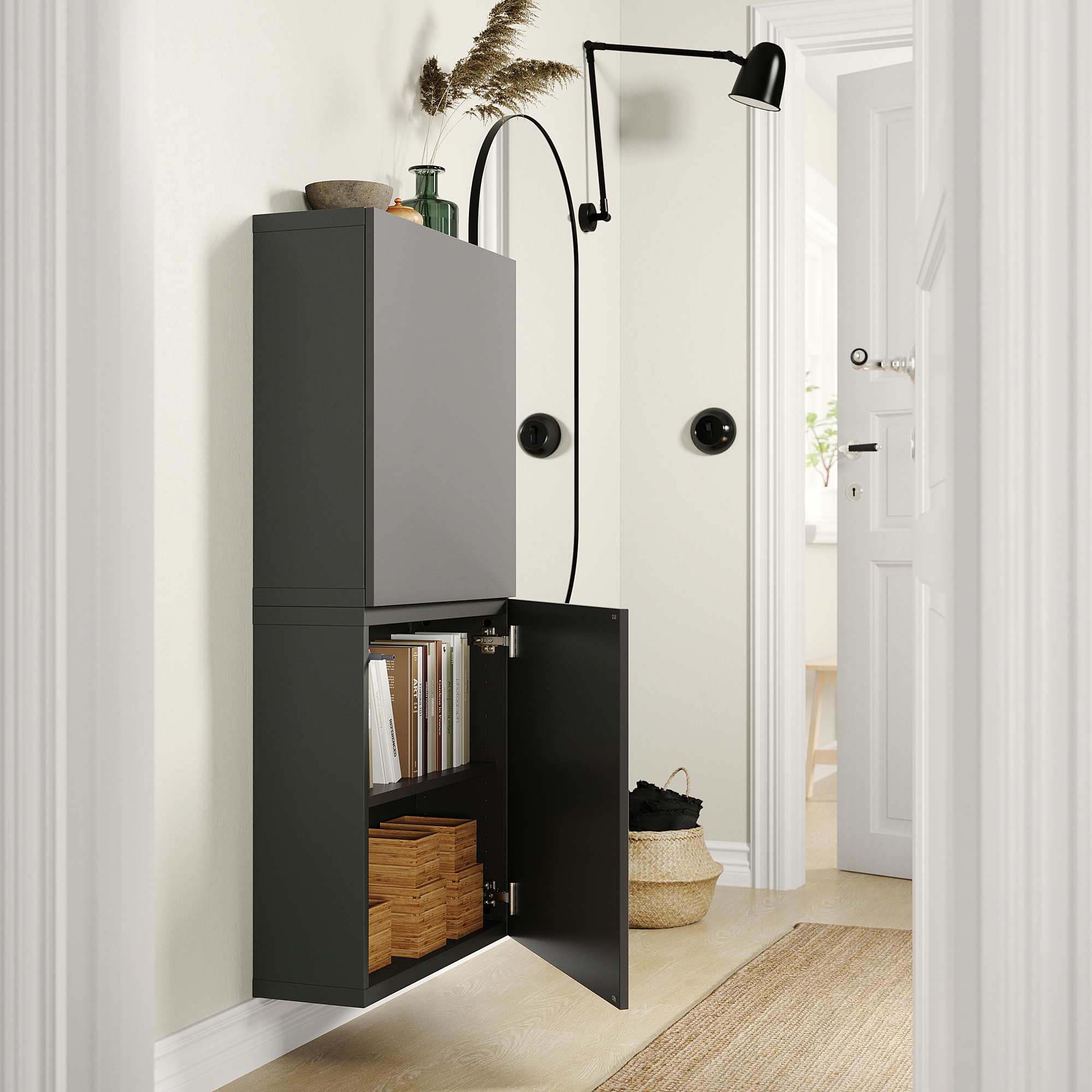 BESTÅ wall cabinet with 2 doors