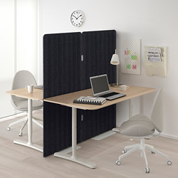 EILIF - 站立式隔屏, 灰色/黑色 | IKEA 線上購物 - PE783633_S3