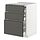 METOD/MAXIMERA - bc w pull-out work surface/3drw, white/Voxtorp dark grey | IKEA Taiwan Online - PE832490_S1
