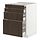 METOD/MAXIMERA - bc w pull-out work surface/3drw, white/Sinarp brown | IKEA Taiwan Online - PE832533_S1