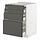 METOD/MAXIMERA - bc w pull-out work surface/3drw, white/Voxtorp dark grey | IKEA Taiwan Online - PE832537_S1