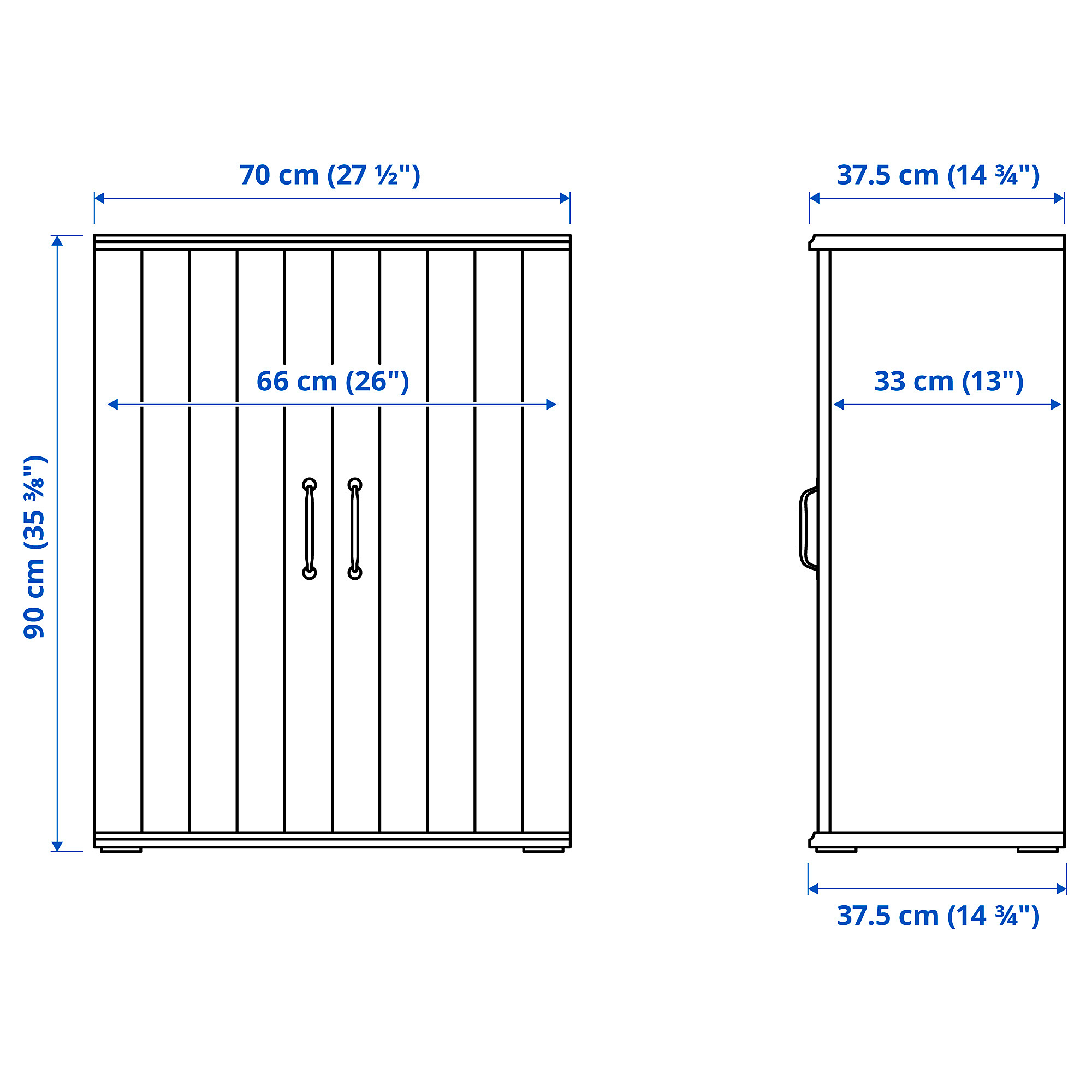 SKRUVBY cabinet with doors