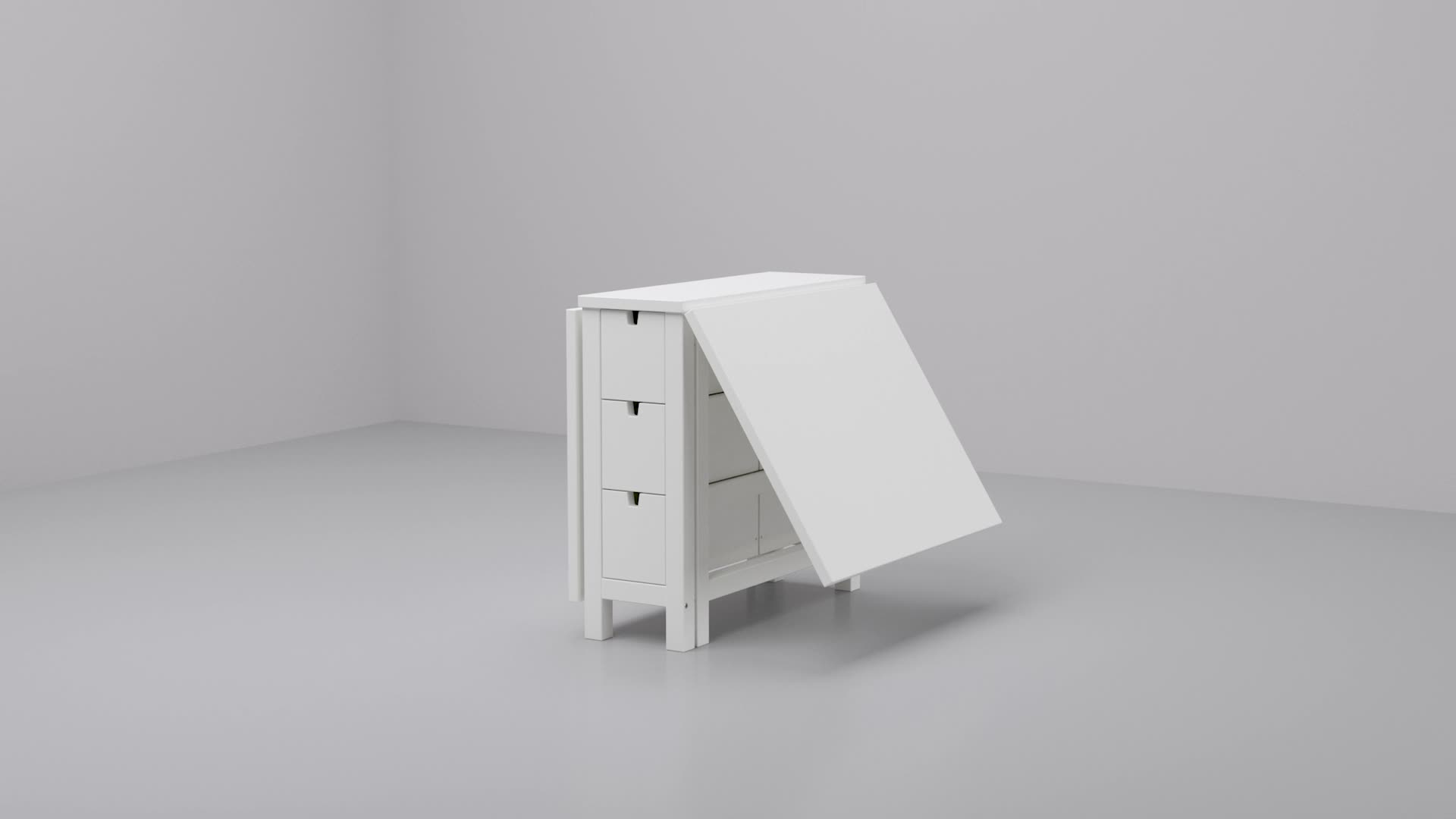 NORDEN - gateleg table, white, 26/89/152x80 cm | IKEA Taiwan