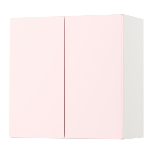 SMÅSTAD - wall cabinet, white pale pink/with 1 shelf | IKEA Taiwan Online - PE788106_S4