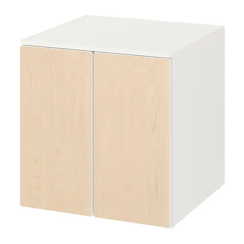 SMÅSTAD/PLATSA - cabinet, white birch/with 1 shelf, 60x57x63 cm | IKEA Taiwan Online - PE788142_S4