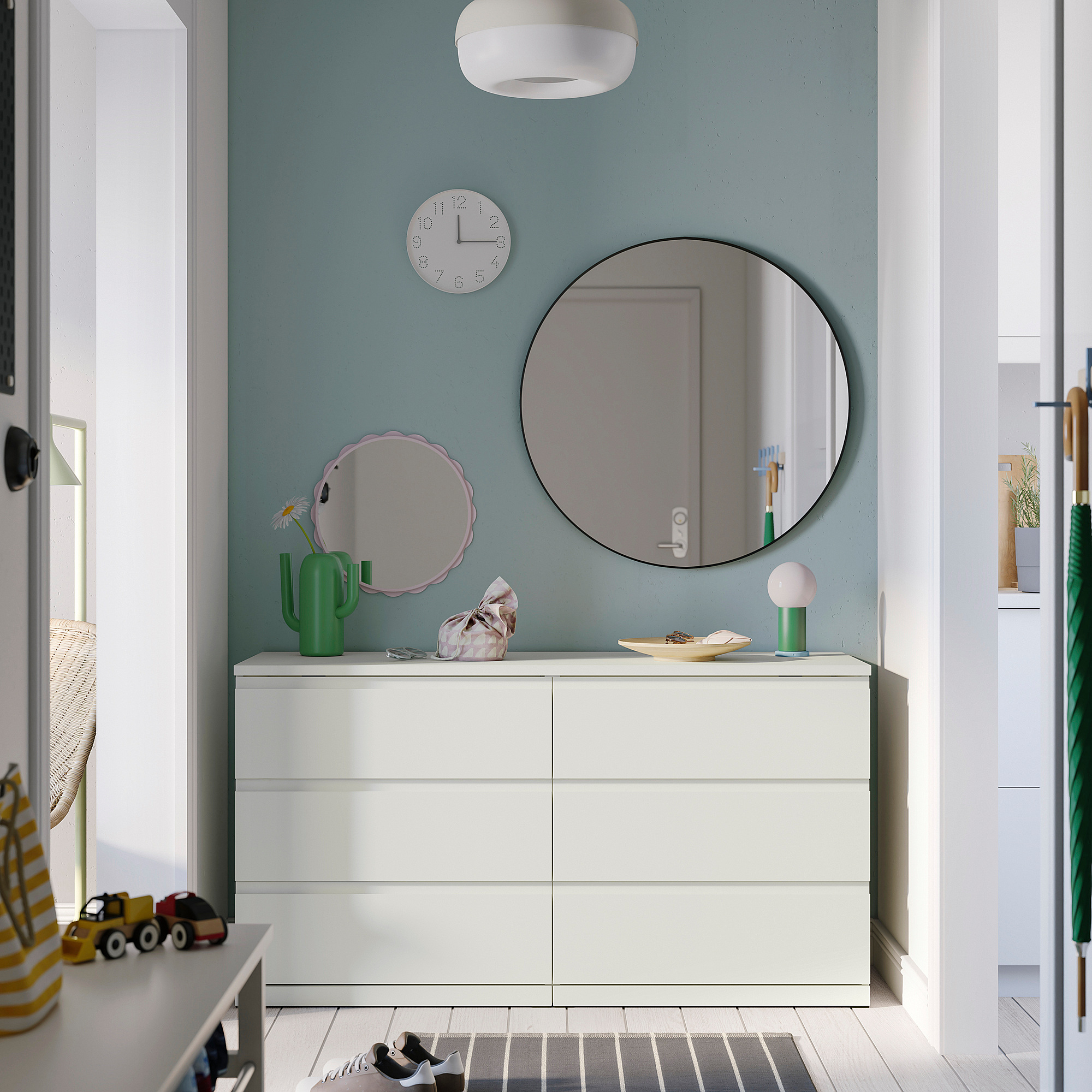 STORKLINTA chest of 6 drawers