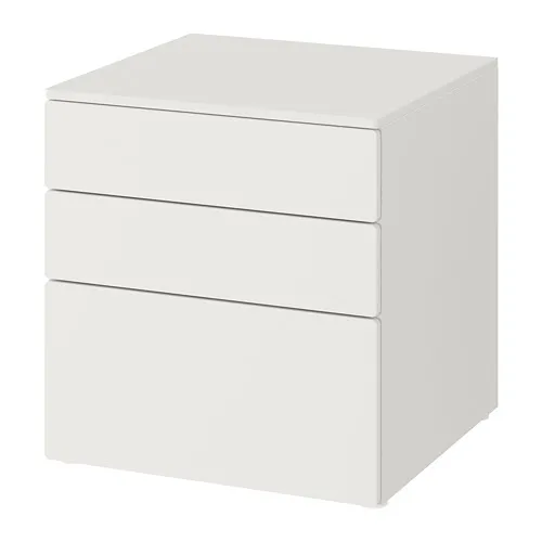 SMÅSTAD/PLATSA - 抽屜櫃/3抽, 白色/白色, 60x57x63 公分 | IKEA 線上購物 - PE788159_S4