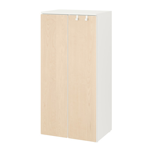 SMÅSTAD/PLATSA - wardrobe, white/birch, 60x42x123 cm | IKEA Taiwan Online - PE788172_S4