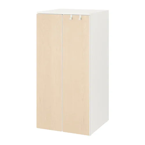 SMÅSTAD/PLATSA - wardrobe, white/birch, 60x57x123 cm | IKEA Taiwan Online - PE788175_S4