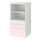 SMÅSTAD/PLATSA - bookcase, white pale pink/with 3 drawers | IKEA Taiwan Online - PE788187_S1