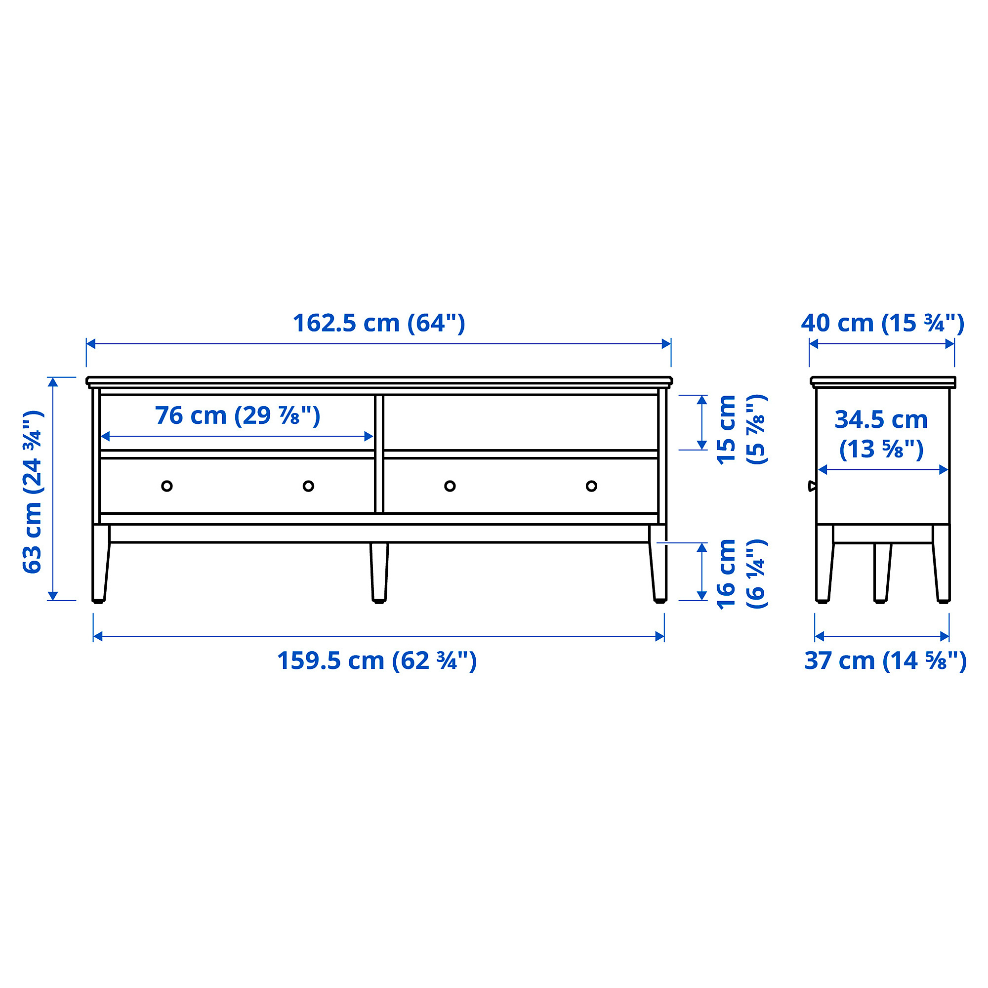 IDANÄS TV storage combination