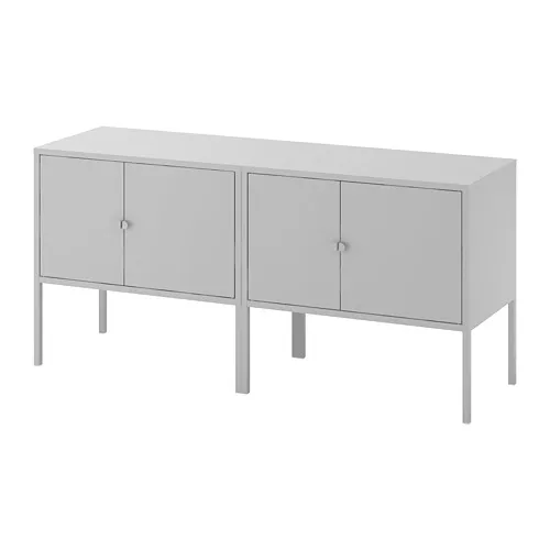 LIXHULT - 收納櫃組合, 灰色, 120x35x57 公分 | IKEA 線上購物 - PE690607_S4