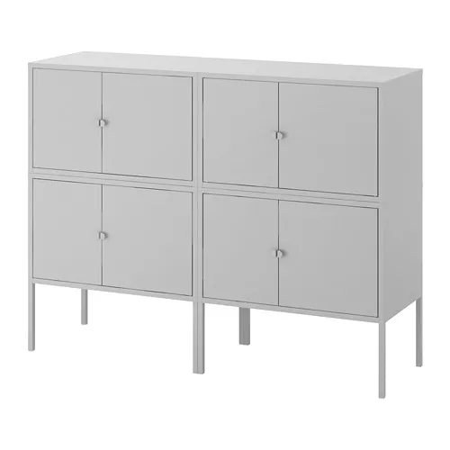 LIXHULT - 收納櫃組合, 灰色, 120x35x92 公分 | IKEA 線上購物 - PE690616_S4