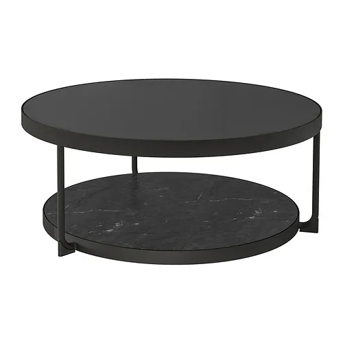 FRÖTORP - 咖啡桌，碳黑色 大理石紋/黑色 玻璃，88 公分 | IKEA 線上購物 - PE832773_S4