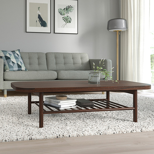 LISTERBY - coffee table, dark brown stained oak veneer | IKEA Taiwan Online - PE832801_S4