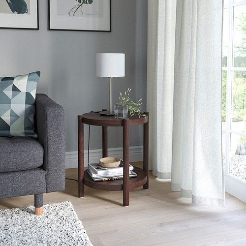 LISTERBY - 邊桌, 深棕色 染色橡木面板 | IKEA 線上購物 - PE832809_S4