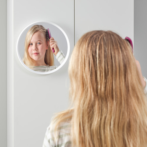 HÄNGIG - 鏡子, 白色/圓形 | IKEA 線上購物 - PE775665_S4