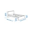 MALM bed frame with mattress