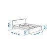 MALM bed frame with mattress