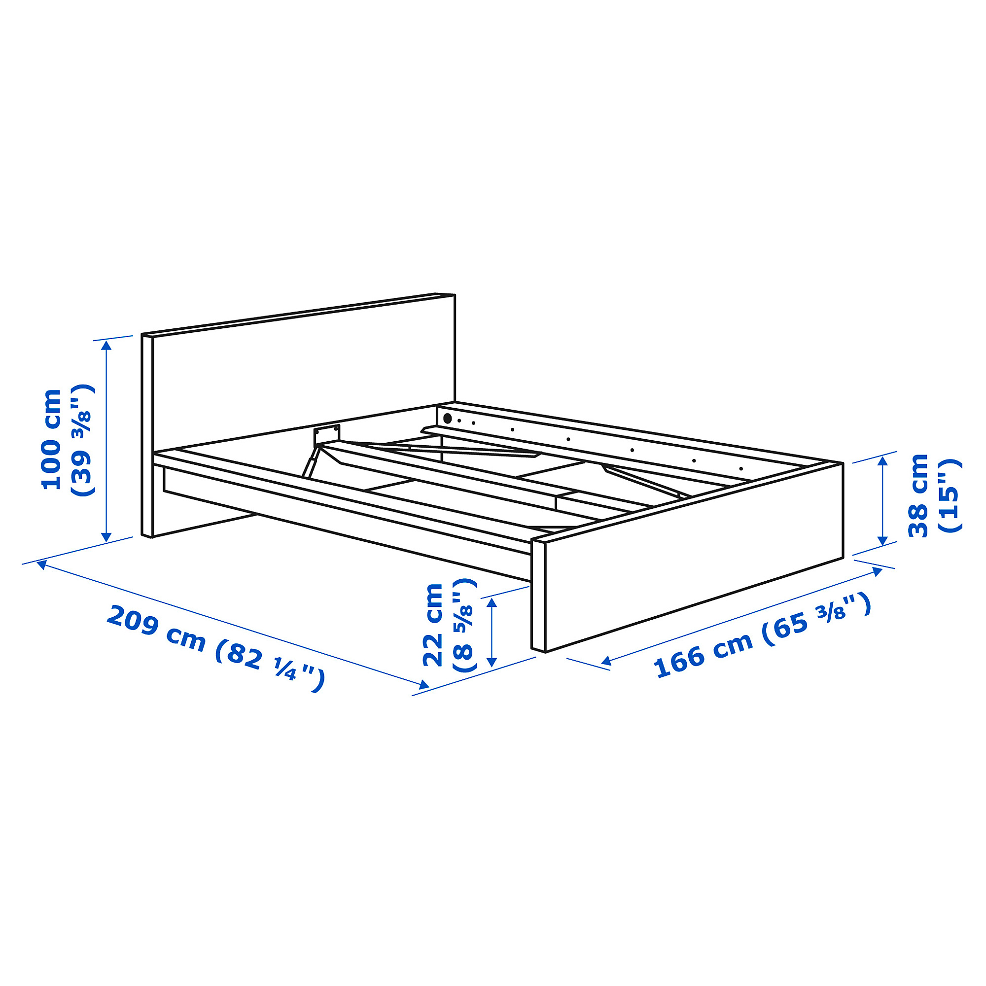 MALM bedroom furniture, set of 4