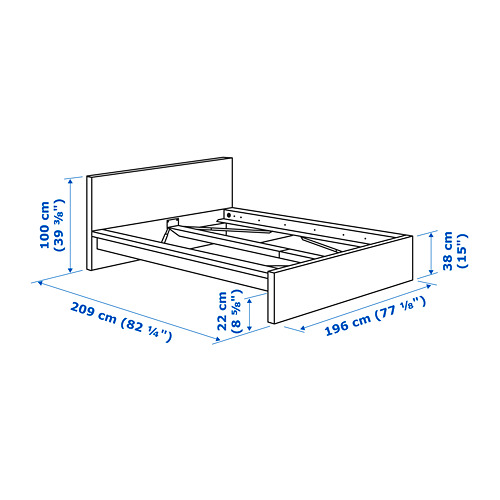 MALM bedroom furniture, set of 4