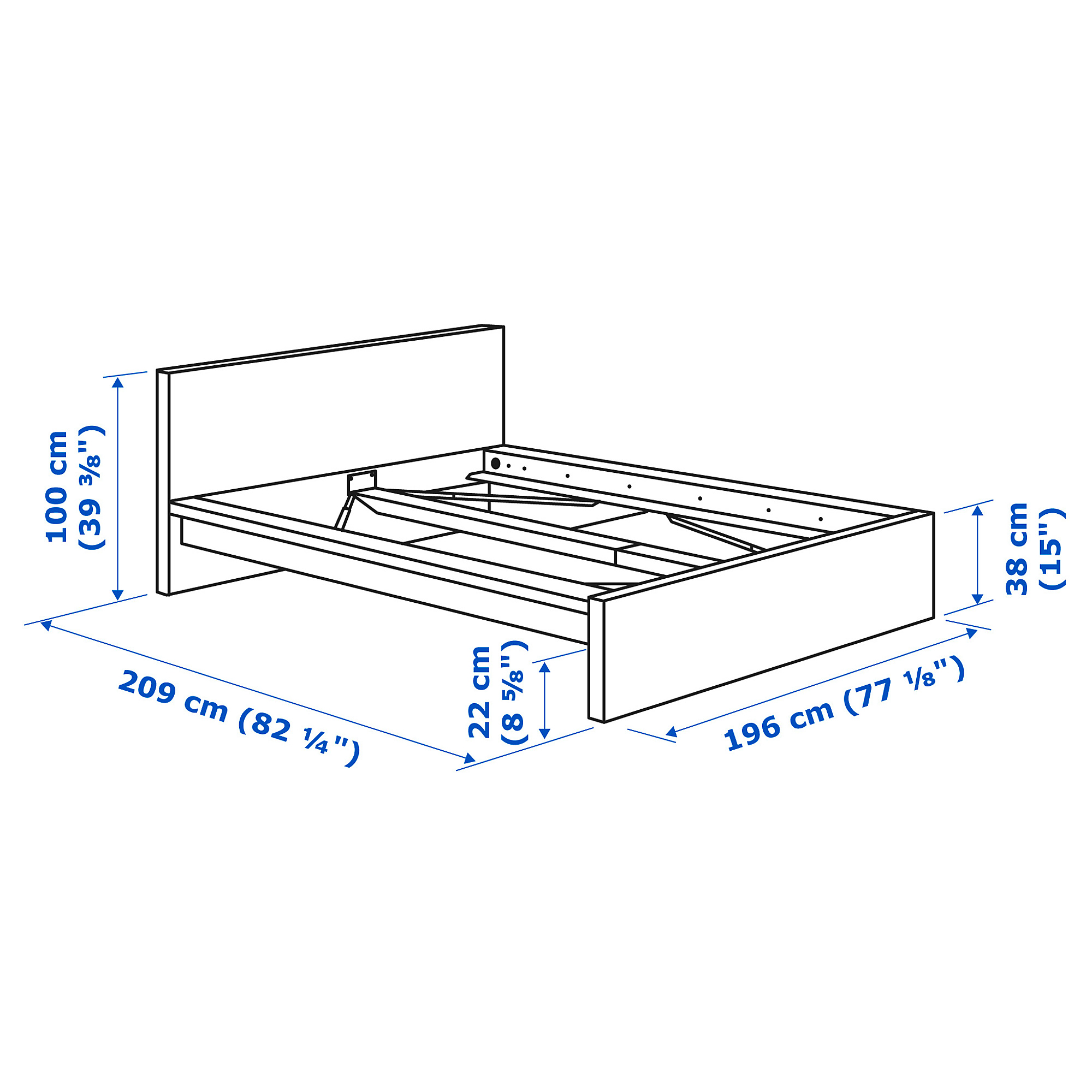 MALM bedroom furniture, set of 2