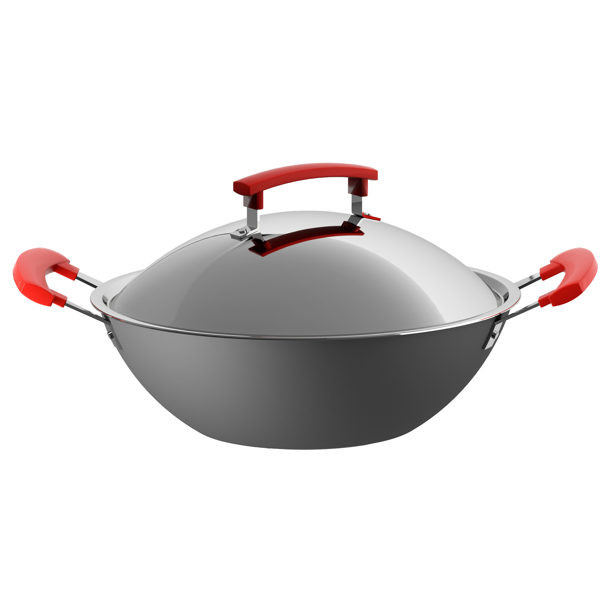 IDENTISK wok with lid