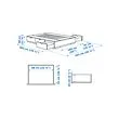 NORDLI 床框附床底收納盒