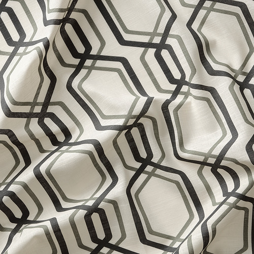 JÄTTEPOPPEL - fabric, white/black green | IKEA Taiwan Online - PE832964_S4
