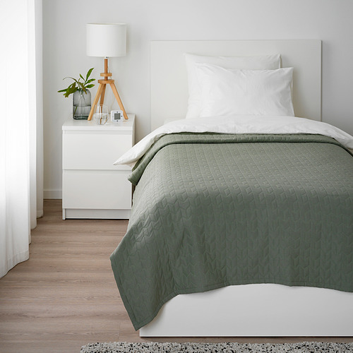 KÖLAX - bedspread, grey-green | IKEA Taiwan Online - PE832974_S4