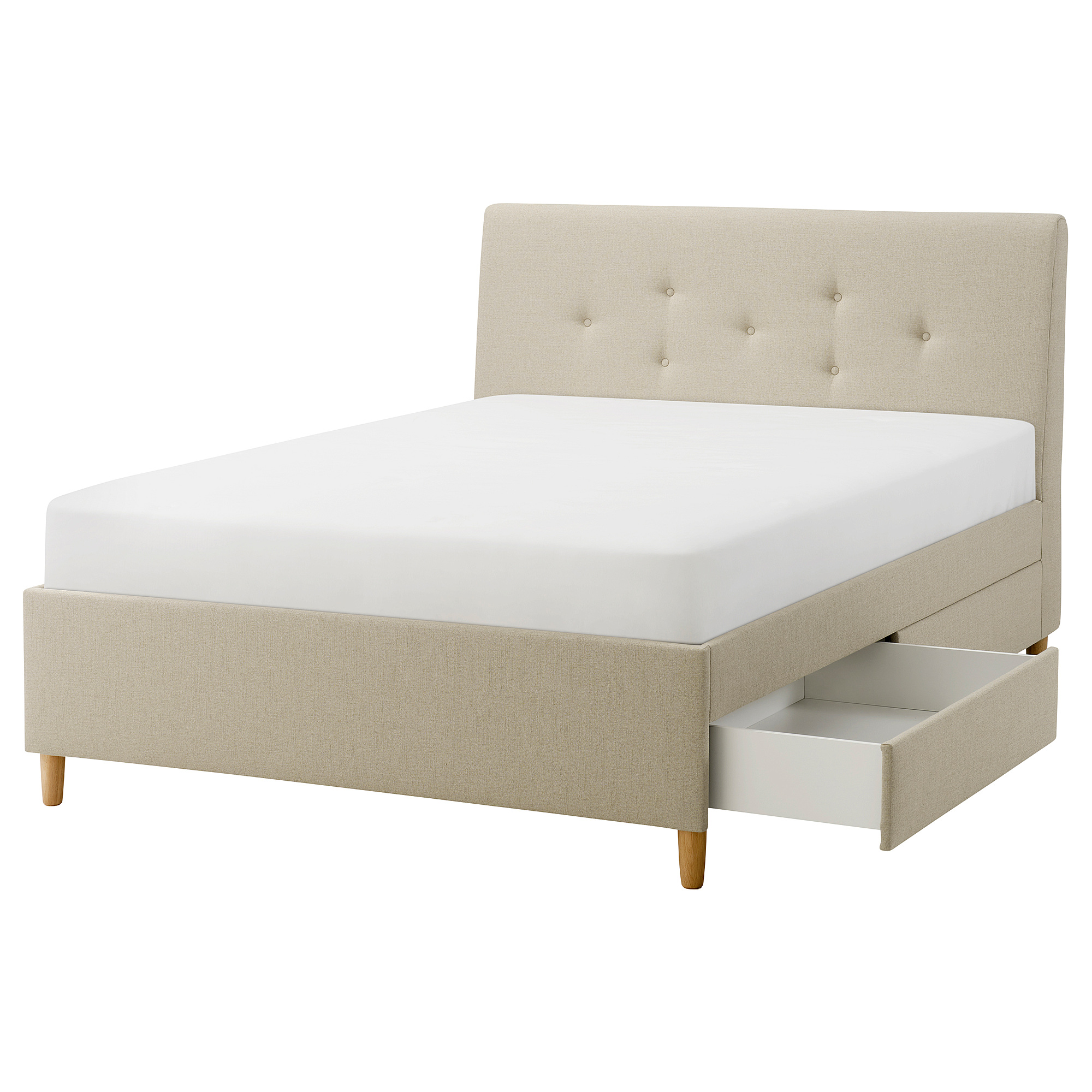 IDANÄS upholstered storage bed
