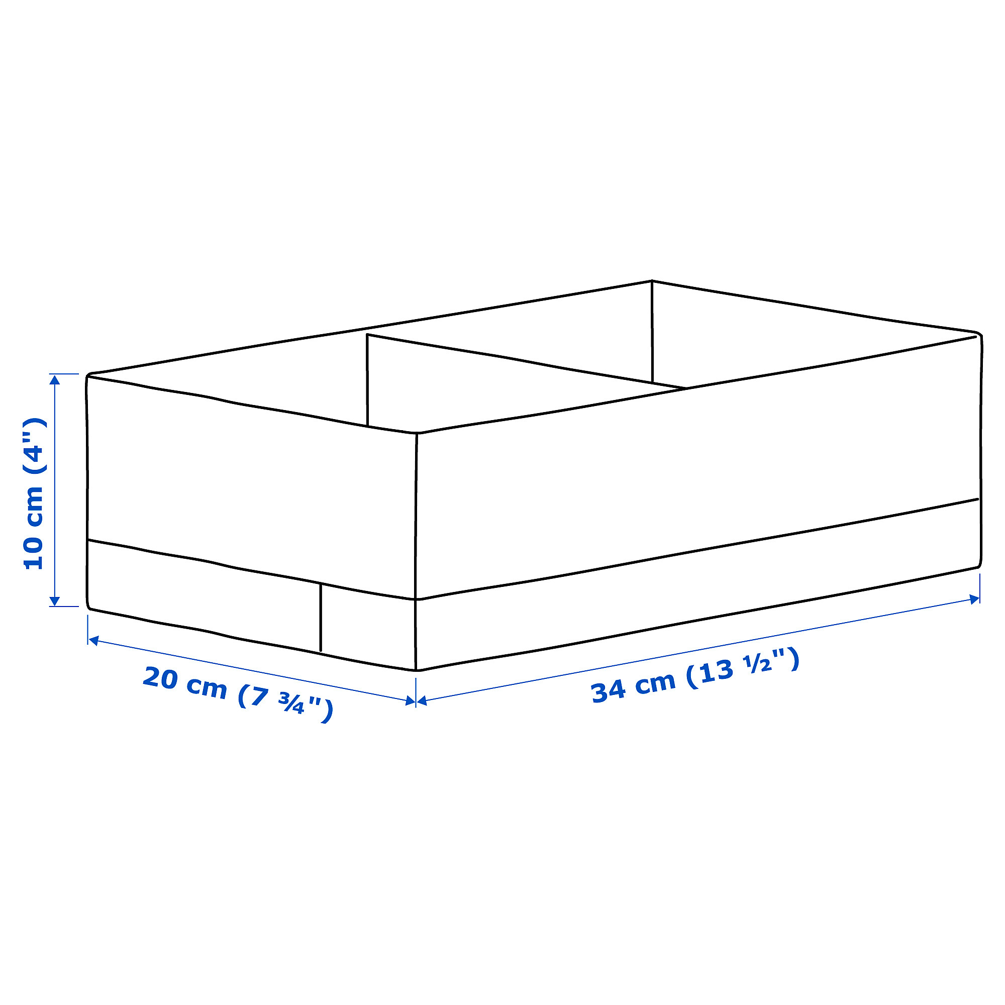 STUK box with compartments