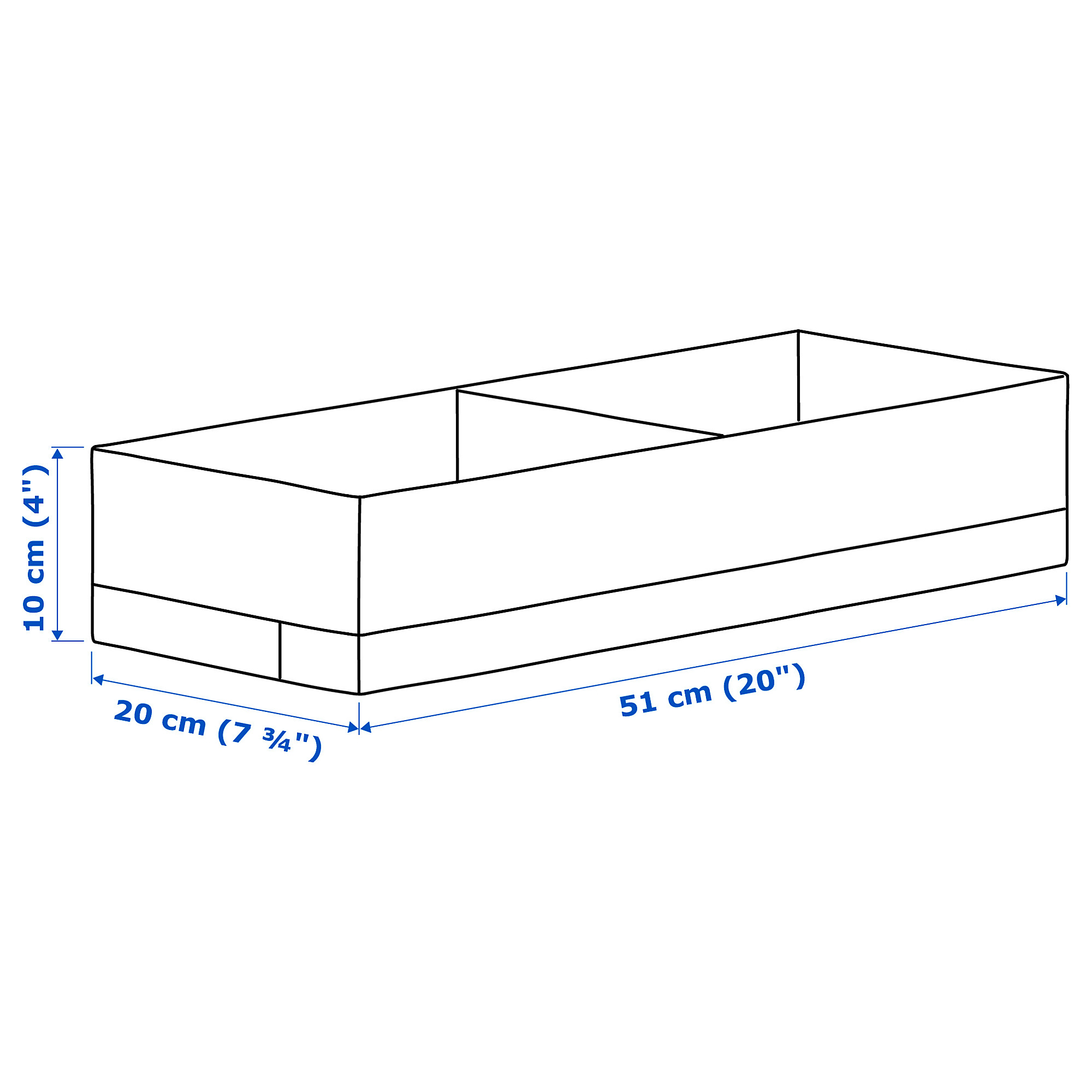 STUK box with compartments