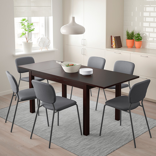 LANEBERG - extendable table, brown | IKEA Taiwan Online - PE733787_S4