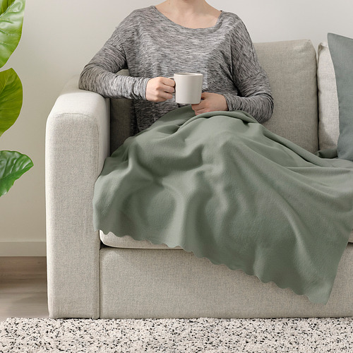 THORGUN - 萬用毯, 淺灰綠色 | IKEA 線上購物 - PE832998_S4