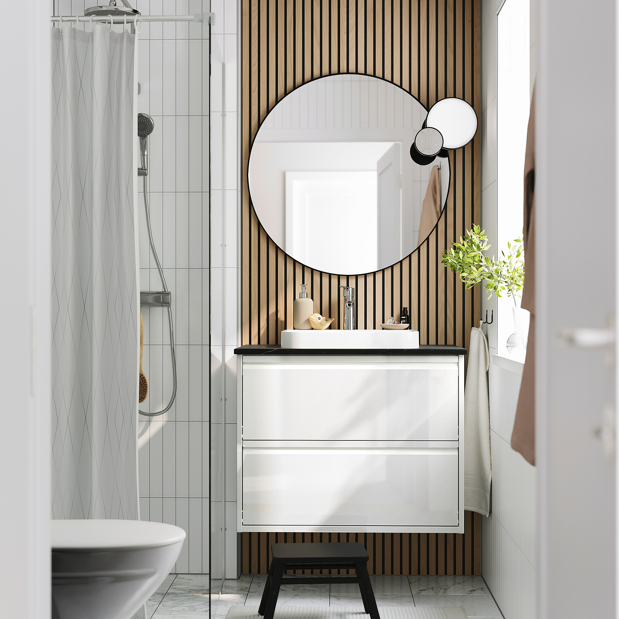 ÄNGSJÖN/BACKSJÖN wash-stnd w drawers/wash-basin/tap