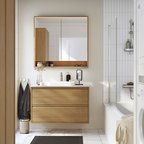 ÄNGSJÖN/BACKSJÖN wash-stnd w drawers/wash-basin/tap