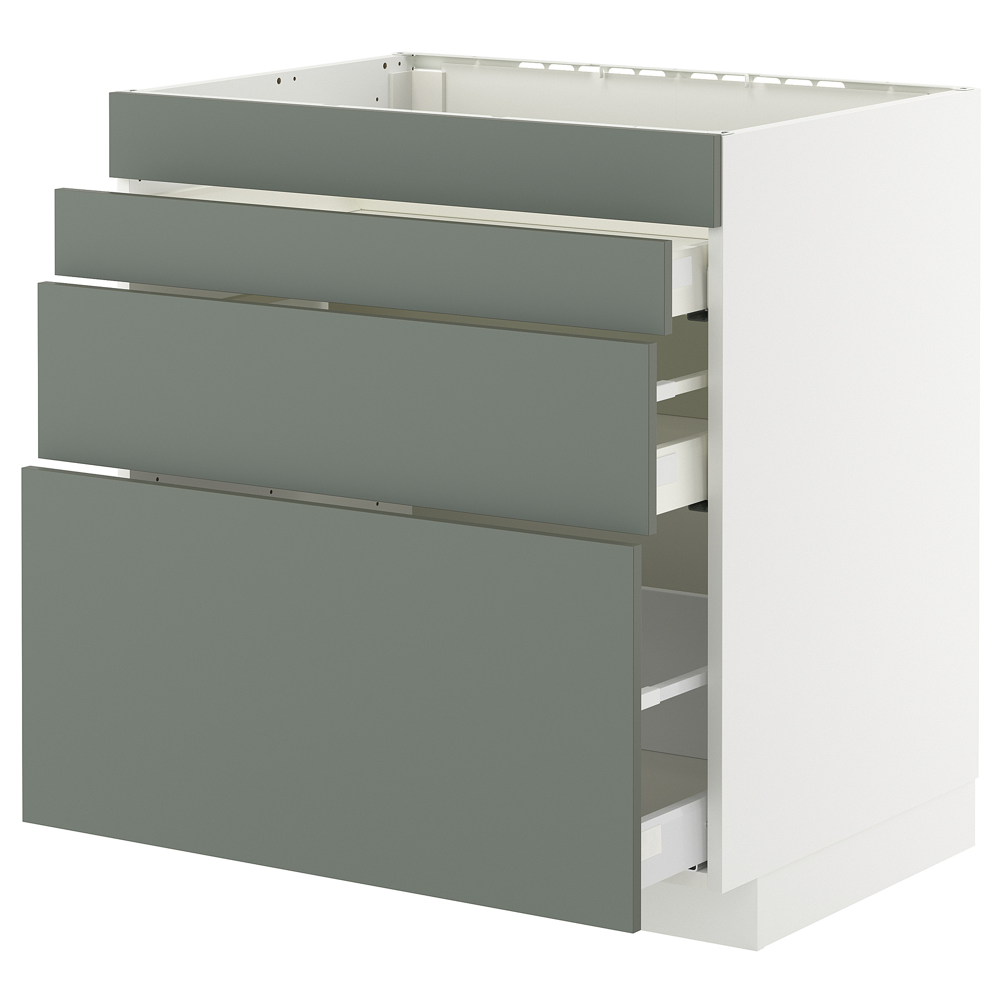 METOD/MAXIMERA base cab f hob/4 fronts/3 drawers