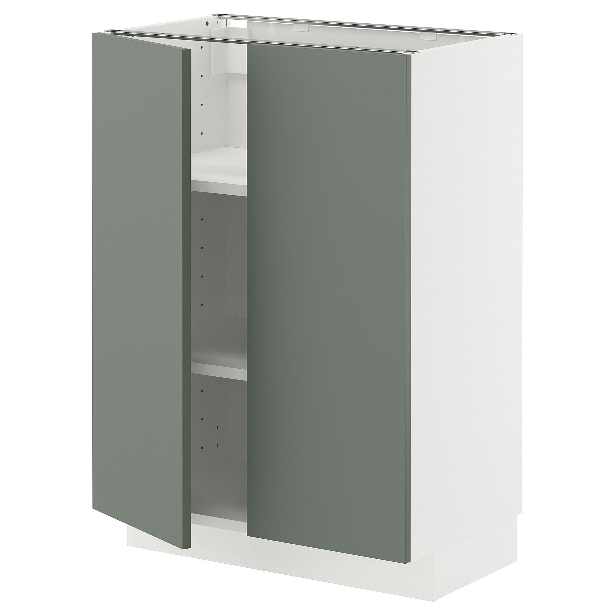 METOD base cabinet with shelves/2 doors