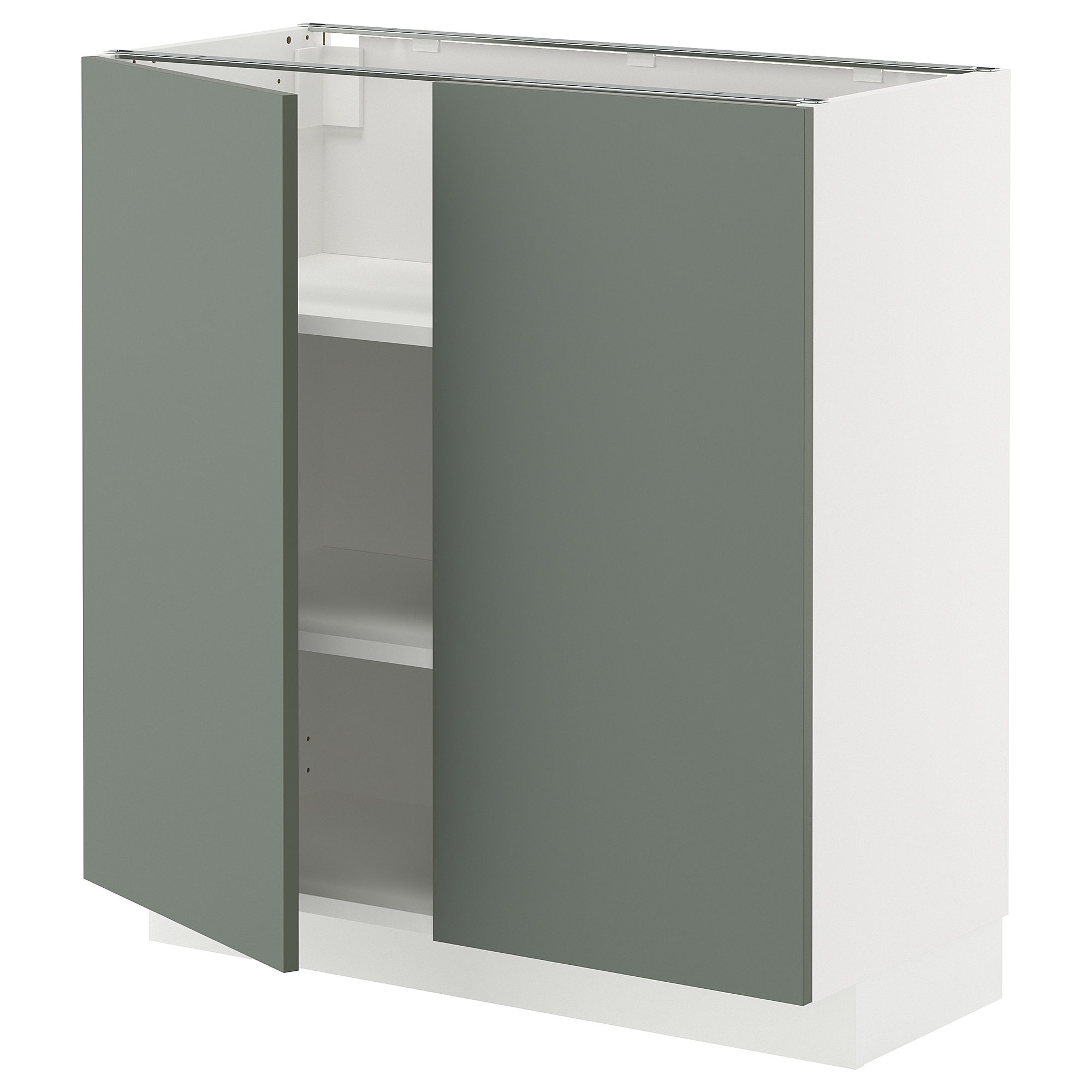 METOD base cabinet with shelves/2 doors
