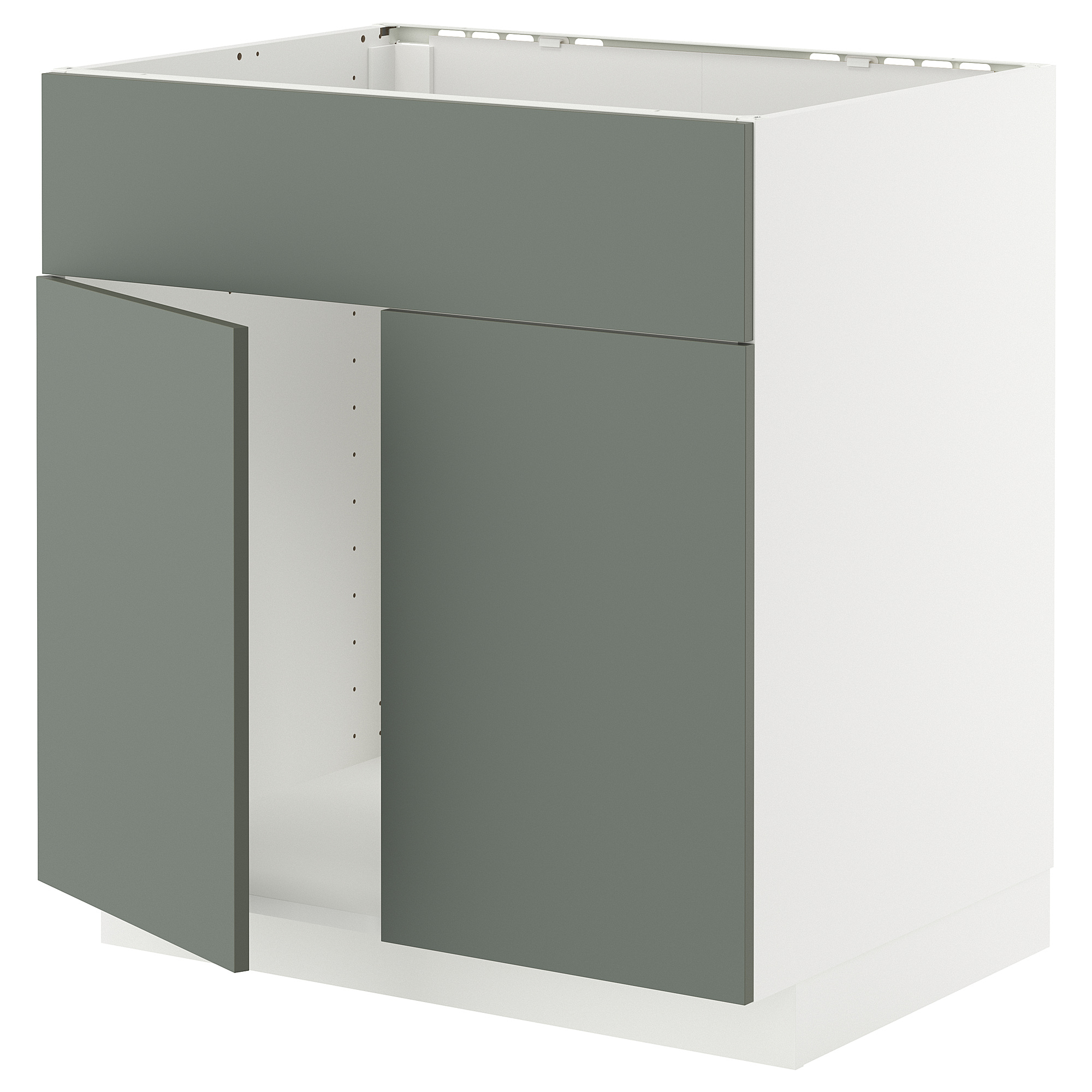 METOD base cabinet f sink w 2 doors/front