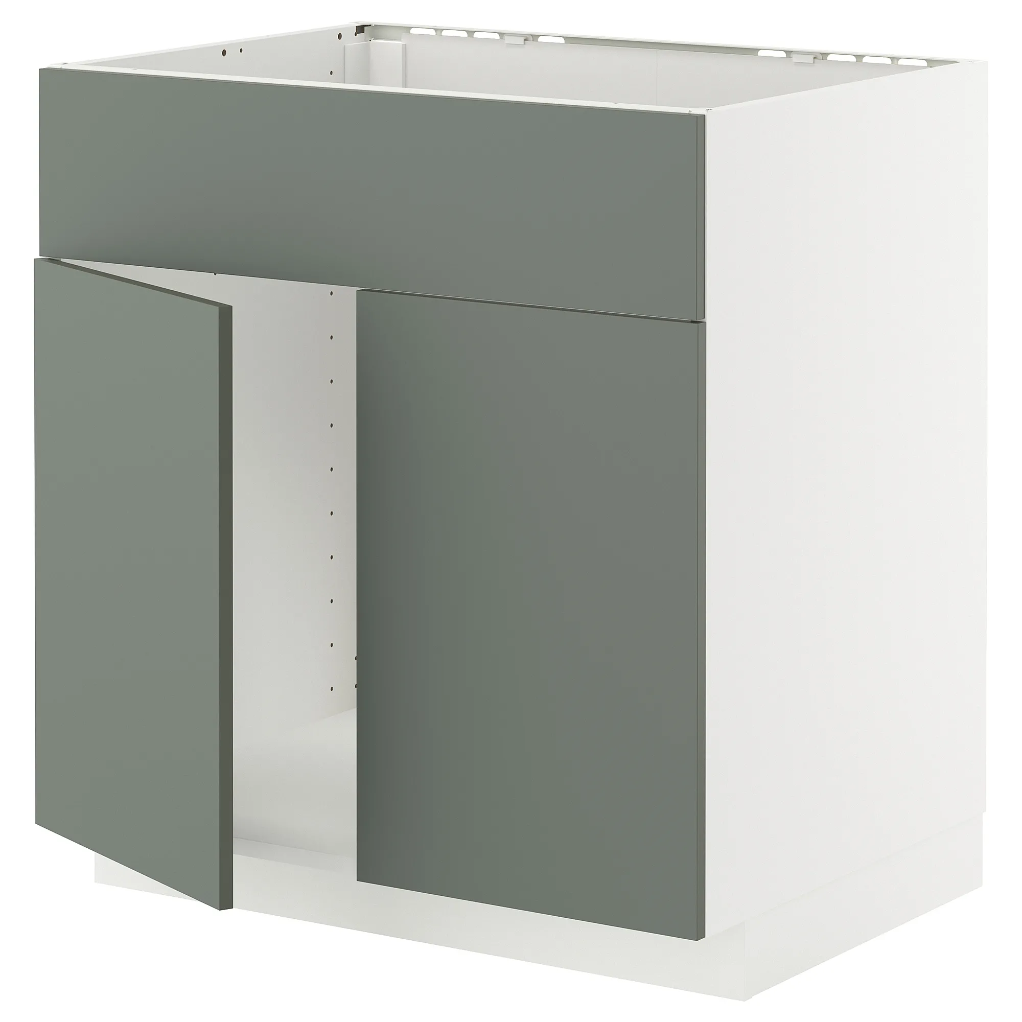 METOD base cabinet f sink w 2 doors/front