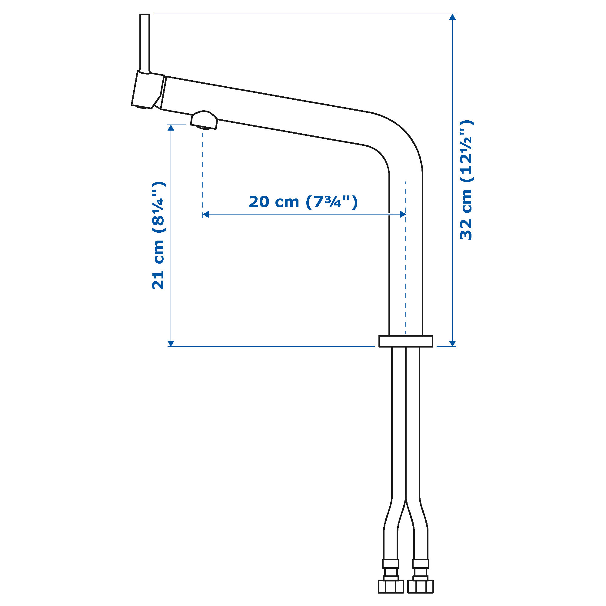 BOSJÖN kitchen mixer tap