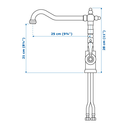 GLITTRAN kitchen mixer tap