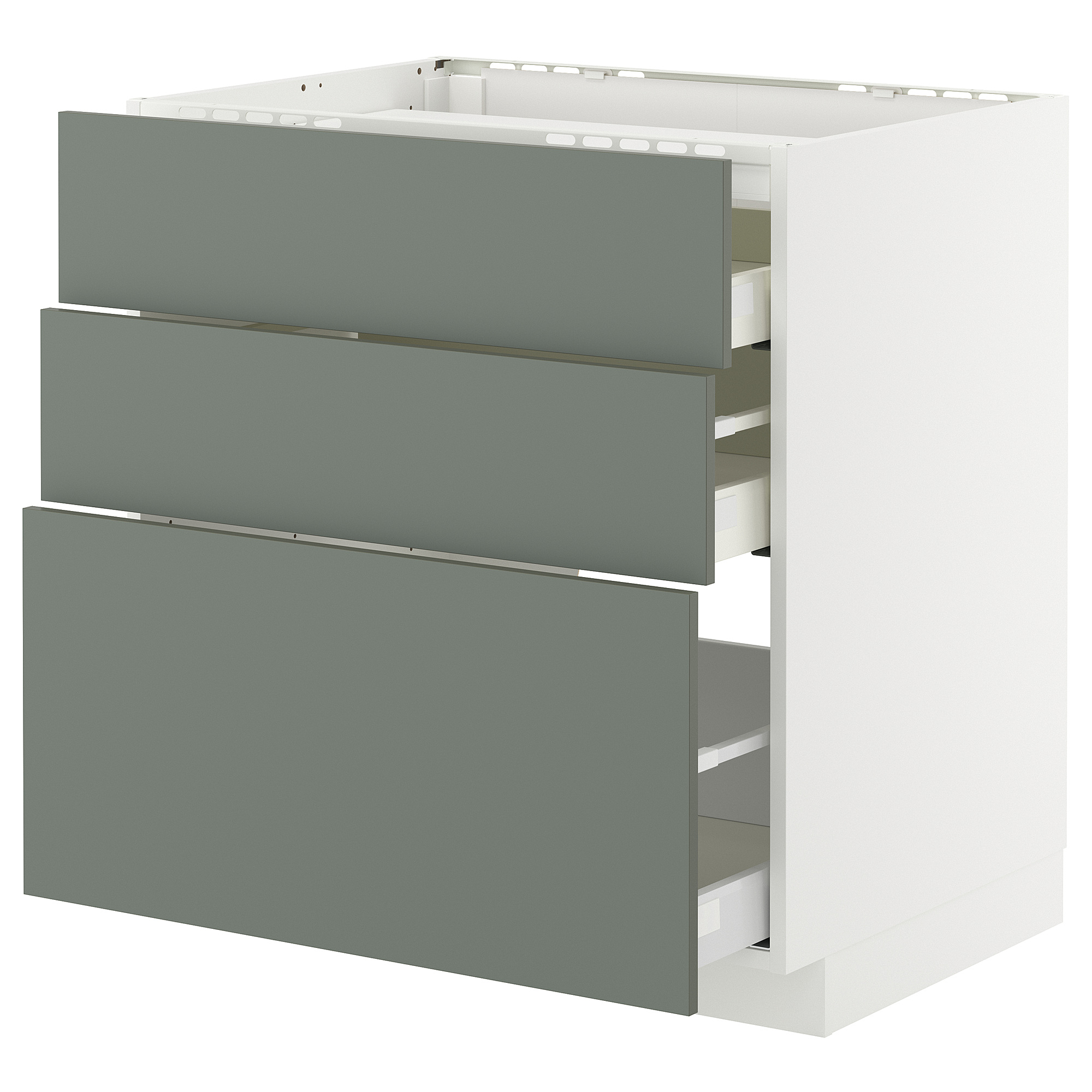 METOD/MAXIMERA base cab f hob/3 fronts/3 drawers